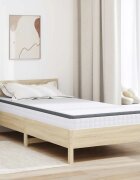 vidaXL Матрак Средно меко 100 x 200 cm Бяло и сиво