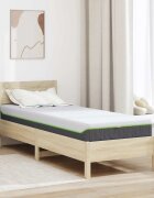 vidaXL Матрак Средно меко 70 x 200 cm Бяло и сиво