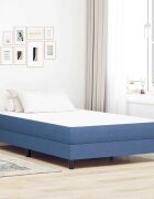 vidaXL Матрак за легло с матрак Синьо 120 x 200 cm текстил