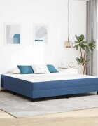vidaXL Матрак за легло с матрак Синьо 180 x 200 cm текстил