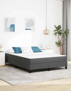 vidaXL Матрак за легло с матрак Сив 160 x 200 cm текстил