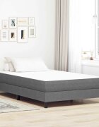 vidaXL Матрак за легло с матрак Светлосиво 120 x 190 cm текстил