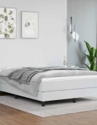 vidaXL Матрак за легло с покет пружини средна твърдост бял 140x190x20 см плат