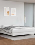 vidaXL Матрак за легло с покет пружини средна твърдост бял 160x200x20 см плат