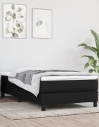 vidaXL Матрак за легло с покет пружини средна твърдост черен 120x190x20 см плат