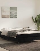 vidaXL Матрак за легло с покет пружини средна твърдост черен 140x210x20 см кадифе