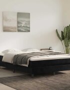 vidaXL Матрак за легло с покет пружини средна твърдост черен 140x220x20 см кадифе