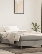 vidaXL Матрак за легло с покет пружини средна твърдост светлосив 120x190x20 см кадифе