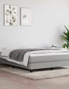 vidaXL Матрак за легло с покет пружини средна твърдост светлосив 137x190x20 см плат