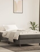 vidaXL Матрак за легло с покет пружини средна твърдост тъмносив 120x190x20 см кадифе