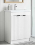 vidaXL Мебел под мивка за баня Бял гланц 785 x 375 x 81 см