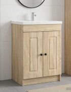 vidaXL Мебел под мивка за баня Дъб сонома 785 x 375 x 81 см