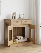 vidaXL Мебели за кучешка клетка Дъб артизан 80 x 475 x 80 см