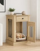 vidaXL Мебели за кучешка клетка Дъб сонома 50 x 475 x 80 см