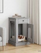vidaXL Мебели за кучешка клетка Сив Сонома 50 x 475 x 80 см
