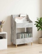 vidaXL Медийни рафтове Бетонно сиво 705 x 46 x 112 см