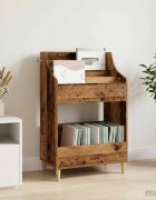 vidaXL Медийни рафтове Старо дърво 705 x 46 x 112 см