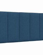 vidaXL Мека табла за легло Hanko синя 100 см плат