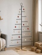 vidaXL Метално коледно дърво KUOPIO 210 см Стомана Черно