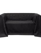 vidaXL Micro-suede Couch Slipcover Anthracite 140 x 210 cm