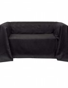 vidaXL Micro-suede Couch Slipcover Anthracite 210 x 280 cm