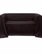 vidaXL Micro-suede Couch Slipcover Brown 210 x 280 cm