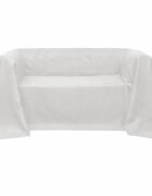 vidaXL Micro-suede Couch Slipcover Cream 140 x 210 cm