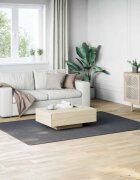 vidaXL Миещ се килим мек къс косъм 160x230 см противоплъзгащ антрацит