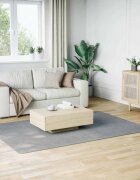 vidaXL Миещ се килим мек къс косъм 160x230 см противоплъзгащ сив