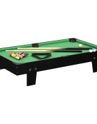 vidaXL Мини билярдна маса 3 фута 92x52x19 см черно и зелено