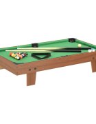 vidaXL Мини билярдна маса 3 фута 92x52x19 см кафява и зелена