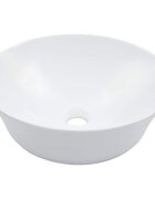 vidaXL Мивка 41x125 см керамична бяла