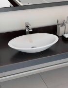 vidaXL Мивка 593x351x107 см минерална/мраморна отливка бяла