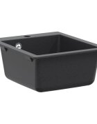 vidaXL Мивка за кухня с едно корито Гранит 425 x 50 x 31 см Графит