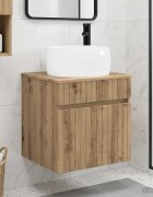 vidaXL Мивка за стена Дъб артизан 49 x 445 x 66 см