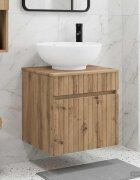 vidaXL Мивка за стена Дъб артизан 49 x 445 x 665 см