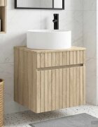 vidaXL Мивка за стена Дъб сонома 49 x 445 x 655 см