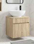 vidaXL Мивка за стена Дъб сонома 49 x 445 x 665 см