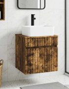 vidaXL Мивка за стена Опушен дъб 49 x 41 x 63 см Инженерна дървесина