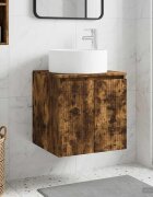 vidaXL Мивка за стена Опушен дъб 495 x 445 x 655 см