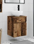 vidaXL Мивка за стена Старо дърво 39 x 35 x 63 см Инженерна дървесина