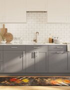 vidaXL Многоцветно кухненско килимче 60x180 см перящоо