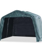 vidaXL Мобилен навес за животни PVC 550 г/м² 33x32 м тъмнозелен