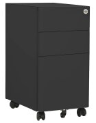 vidaXL Мобилен офис шкаф антрацит 30x45x59 см стомана