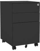 vidaXL Мобилен офис шкаф антрацит 39x45x60 см стомана