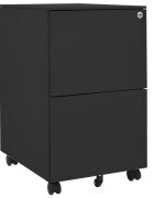 vidaXL Мобилен офис шкаф антрацит 39x45x67см стомана