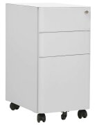 vidaXL Мобилен офис шкаф светлосив 30x45x59 см стомана
