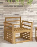 vidaXL Модул с подлакътници 2 бр. Бяло 585 x 8 x 60 см