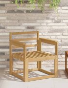 vidaXL Модул с подлакътници 2 бр. Бяло 59 x 6 x 61 см