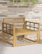 vidaXL Модул с подлакътници 2 бр. Бяло 80 x 6 x 61 см